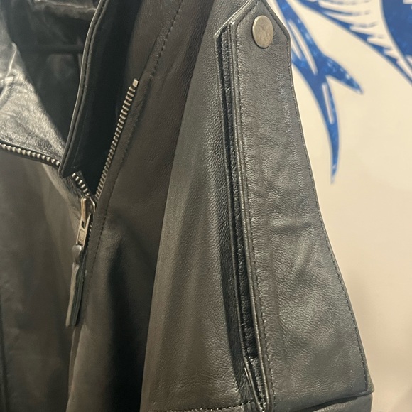 Leather Moto Jacket Black - Picture 4 of 5